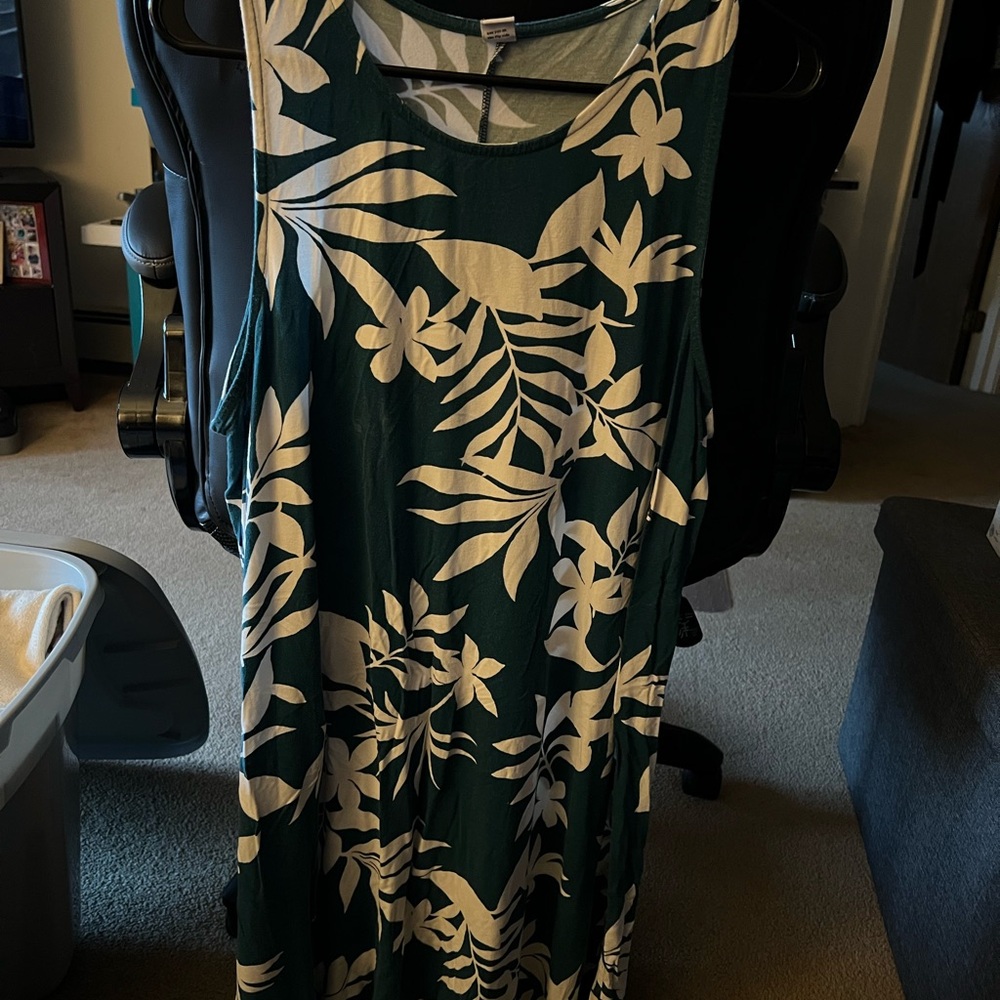 Old Navy Blue and White Floral Dress